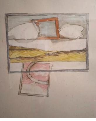 Mario Schifano 100x70cm archivio Monica