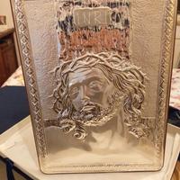 Quadro argento immagine Cristo
