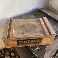 Cassetta legno Cinzano vintage