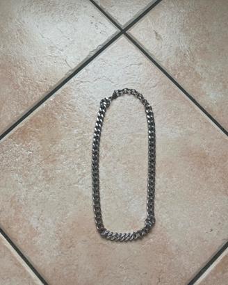 Collana catena con diamanti