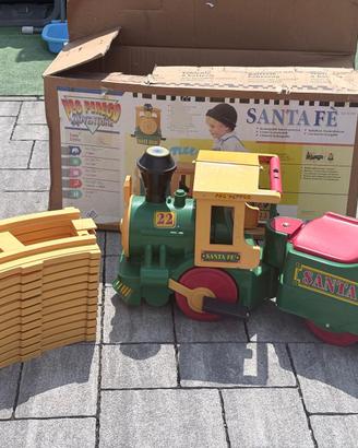 Trenino batteria Santa Fè Peg Perego bambini binar