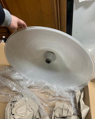Lampadario a soffitto in vetro di murano