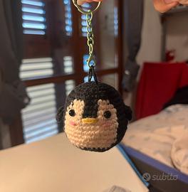 Portachiave amigurumi Pinguino