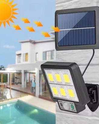Faro solare led con sensore di movimento 