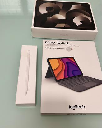 Ipad Air(2022)+Apple Pencil 2+Logitech slim folio