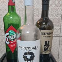 bottiglie vuote per lampade