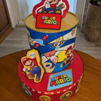 Torta finta Super Mario Compleanno 