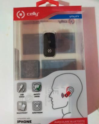 AURICOLARE BLUETOOTH HEADSET MULTIPOINT
