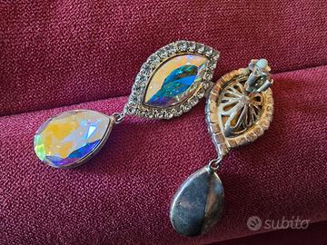 Orecchini pendenti cristalli swarosky 