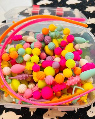 Perline in plastica grosse per cerchietti collane