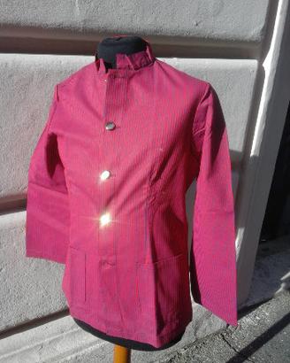 Giacca facchino, collo Coreana rosso blu taglia 44