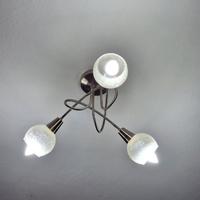 Plafoniera candelabro applique tre luci a fiore