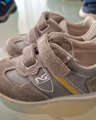 Scarpe bambino nero giardini numero 23 scamosciate