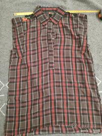 camicia donna smanicata taglia xs