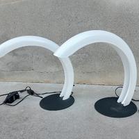 Lampade da tavolo parafango Murano Mazzega 