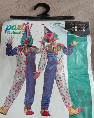 vestito carnevale clown bambini