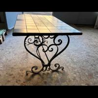Tavolino NUOVO da fumo in ferro battuto