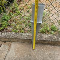 6 Porta palo zincati 60x10 cm – Nuovi entra