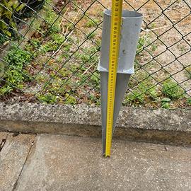 6 Porta palo zincati 60x10 cm – Nuovi entra