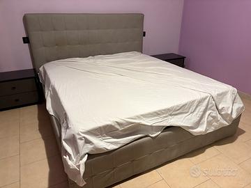 Letto contenitore grigio