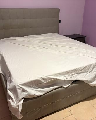 Letto contenitore grigio