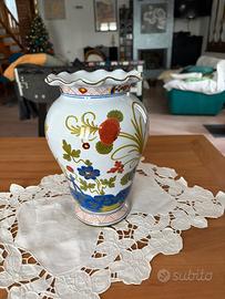 Elegante vaso in autentica ceramica di Faenza