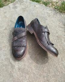 Scarpa elegante Francesine marrone T.43 Cuoio