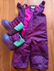 Tuta da sci e scarponcini 