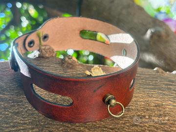 Choker in vero cuoio