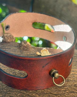 Choker in vero cuoio