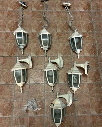 Applique a lanterna e lampadari a sospensione 