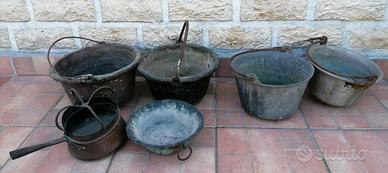 Paioli in rame e alluminio