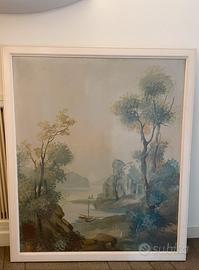 Quadro paesaggio su tela