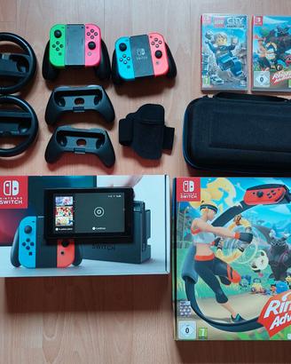 Nintendo switch più giochi più accessori