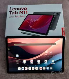 Tablet Lenovo Tab m11 con precision pen+ custodia
