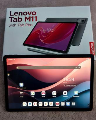Tablet Lenovo Tab m11 con precision pen+ custodia