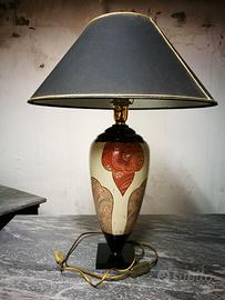 LAMPADA PARALUME CON CORPO IN CERAMICA DECORATA