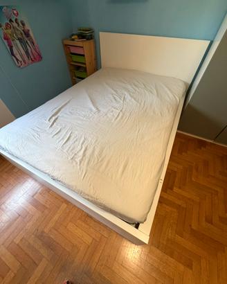 Letto contenitore con materasso Malm ikea 140x200