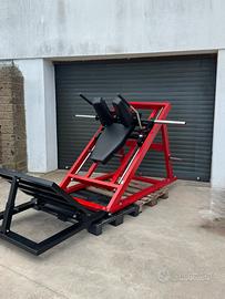 Hack squat  , cybex, life fitness