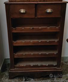 Cantinetta portabottiglie legno