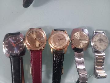 lotto 5 orologi automatici e meccanici