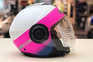 Casco jet i40 unova pink