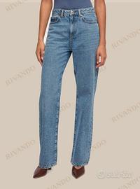 Jeans straight blu donna vita regolare - Terranova