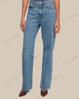 Jeans straight blu donna vita regolare - Terranova