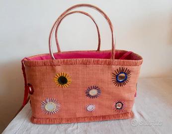 Borsa da mare in paglia 