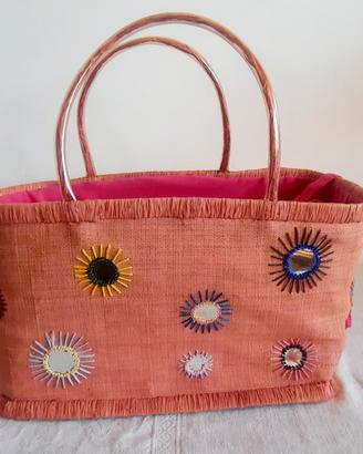 Borsa da mare in paglia 