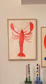 Stampa Poster Aragosta da cucina quadro salotto