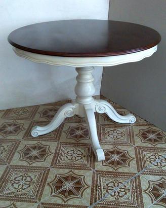 Tavolo rotondo gambe shabby