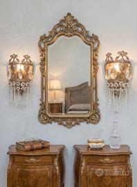 coppia di applique vintage stile impero