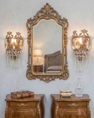 coppia di applique vintage stile impero